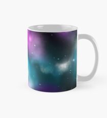 Galaxie, Träume in Türkis und Violett Tasse (Standard)