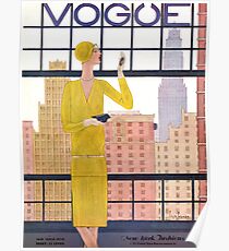 Vogue Cover - May 1928 - City View Poster