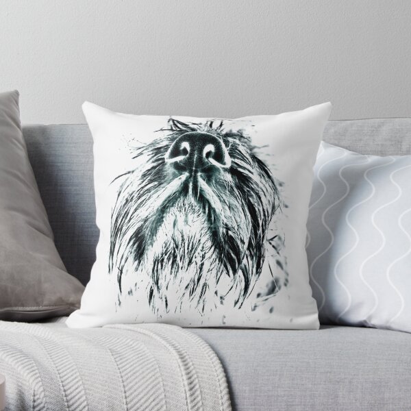 Italian Spinone Nose Throw Pillow