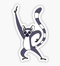 Saturday Night Lemur Sticker