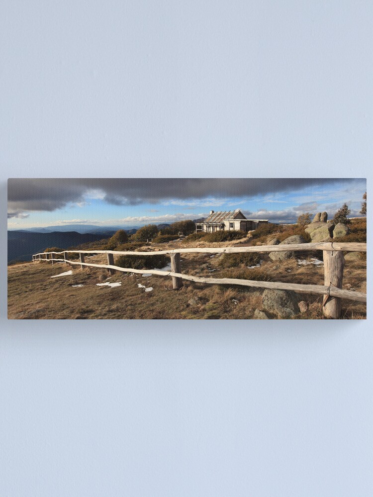 Alternate view of Craig's Hut, Winter Afternoon, Mt Stirling, Australia Canvas Print