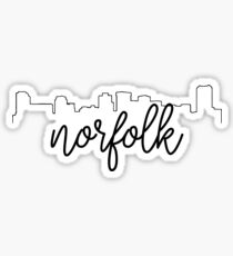 Norfolk Skyline Sticker