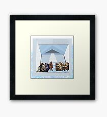 Vignette 2 (Blue) Framed Print