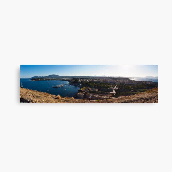 Panoramic view of Corfù Canvas Print