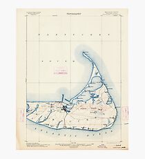 Massachusetts USGS Historical Topo Map MA Nantucket 352875 1901 62500 Photographic Print