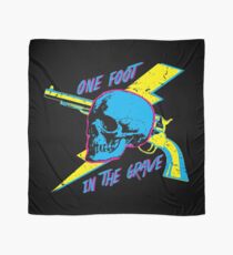 One Foot In the Grave Skull (Neon) Scarf