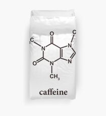 Caffeine Molecule Duvet Cover