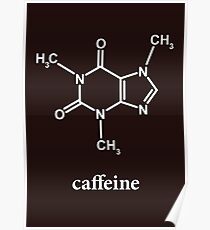 Koffein-Molekül Poster