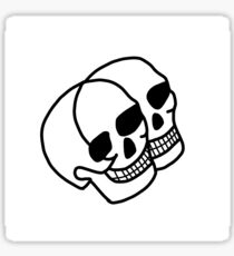Ethan Dolan - Double Skull Tattoo Sticker