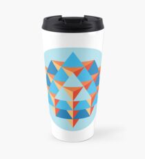 64 Tetrahedron Grid Travel Mug