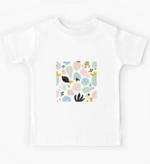 Abstract fruits pattern on pastel colors Kids Tee
