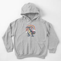 Einhorn Reiten Dinosaurier T Shirt Rex Lustige Einhörner Party Rainbow Squad Geschenke für Kinder Jungen Mädchen Kinder Hoodie