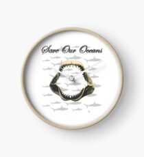 Shark Jaw - Save Our Oceans Clock
