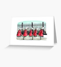 The Women in Red Greeting Card
