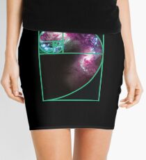 Fibonacci Spiral Galaxy Mini Skirt