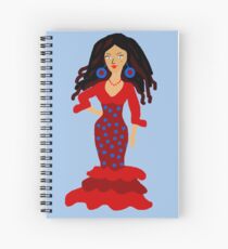 Flamenco girl Spiral Notebook