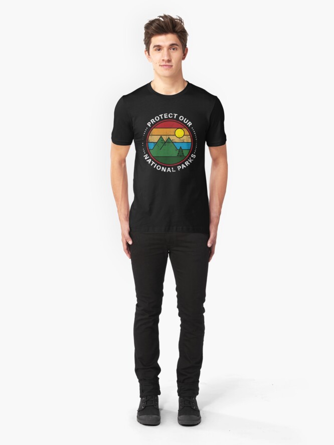 Alternative Ansicht von Protect Our National Parks - National Parks Gift Slim Fit T-Shirt