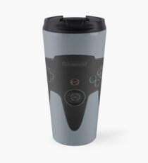 N64 Black Controller - Nintendo 64 Retro Design Travel Mug