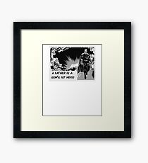 Son's 1st Hero Framed Print