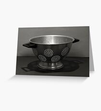 Colander Greeting Card