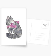 Watercolour Norwegian Forest Cat Postcards