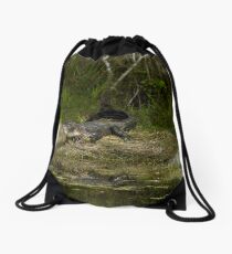 Cypress Alligator Drawstring Bag