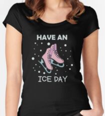 Ice skates ICE DAY Women's Fitted Scoop T-Shirt