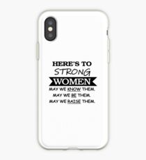 Hier ist zu starken Frauen - leistungsstarke feministische T-Shirt iPhone-Hülle & Cover