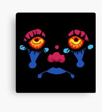 Sally Sad Clown’s Makeup Canvas Print