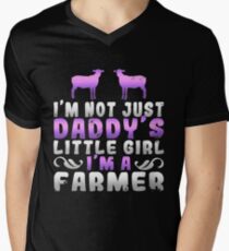 I'm Not Just Daddy's Little Girl I'm A Farmer Men's V-Neck T-Shirt