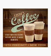 Castle's Coffee Photographic Print