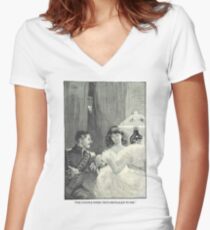 Jane Eyre by Charlotte Bronte original illustration Women's Fitted V-Neck T-Shirt