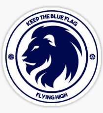 Keep the Blue Flag Flying High Sticker