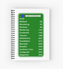 Kalgoorlie Highway 1 Spiral Notebook