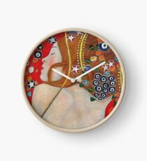 Art Nouveau Jugendstil girl with bare back Clock