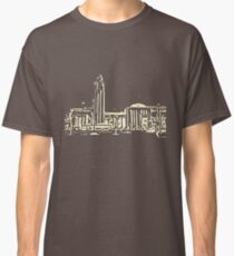 helsinki railway station building pattern beige Classic T-Shirt