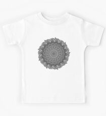 Mandala-Blatt-Universum-Meditation Kinder T-Shirt