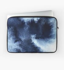 Indigo Nebula, Blue Abstract Painting Laptop Sleeve