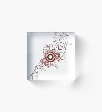 Ivy Swirl fall Acrylic Block