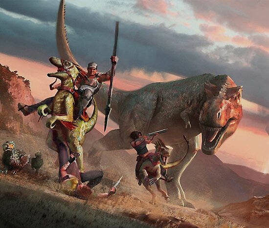 ark: survie évoluée | t-rex design », posters par aboutabove | redbubble