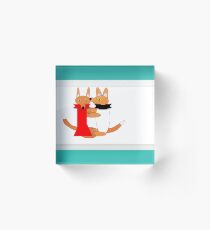 Mr Foxy is being very naughty Acrylic Block