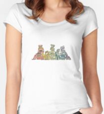 Rainbow of Books Women's Fitted Scoop T-Shirt