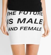 The Future is Male and Female Mini Skirt