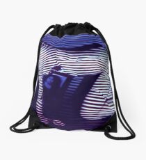 zebra daze Drawstring Bag