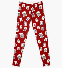 Red Mahjong Leggings