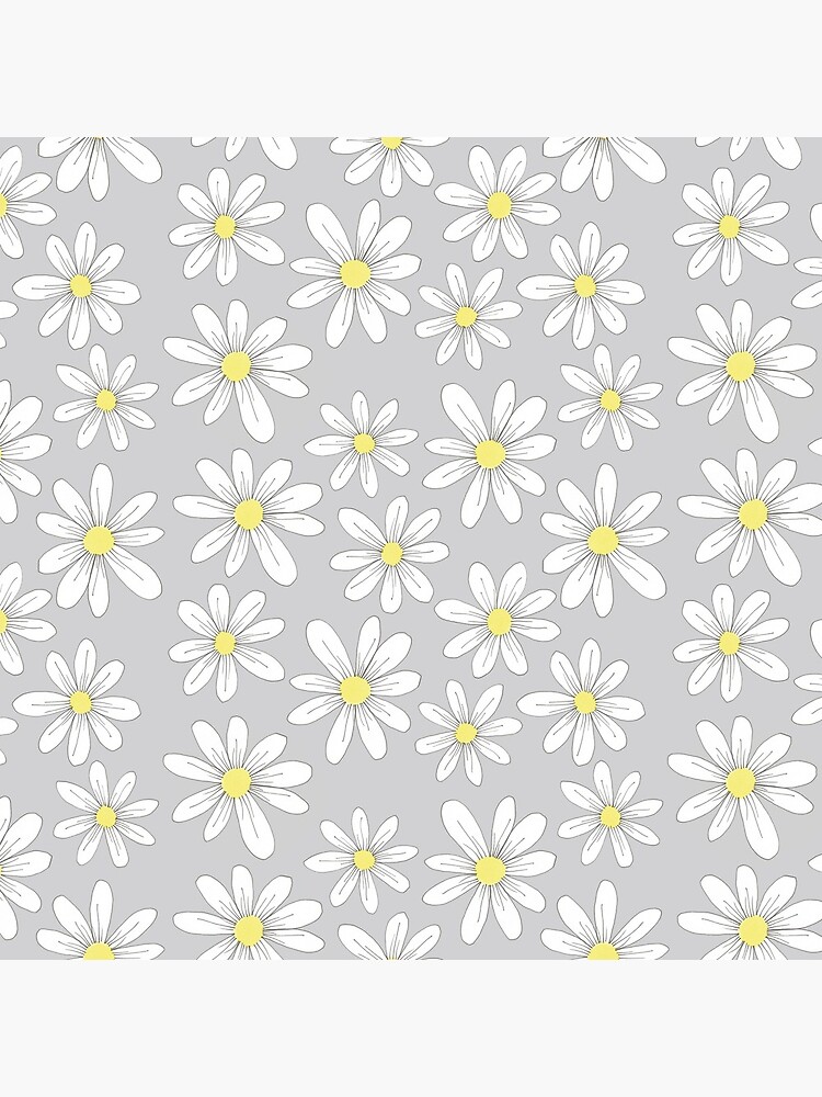 simple daisies on gray by swoldham