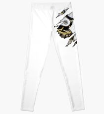 Steampunk Clock gear inside mechanism Leggings