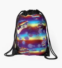 rainbow daze Drawstring Bag