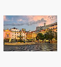Rossio Square in Lisbon Photographic Print