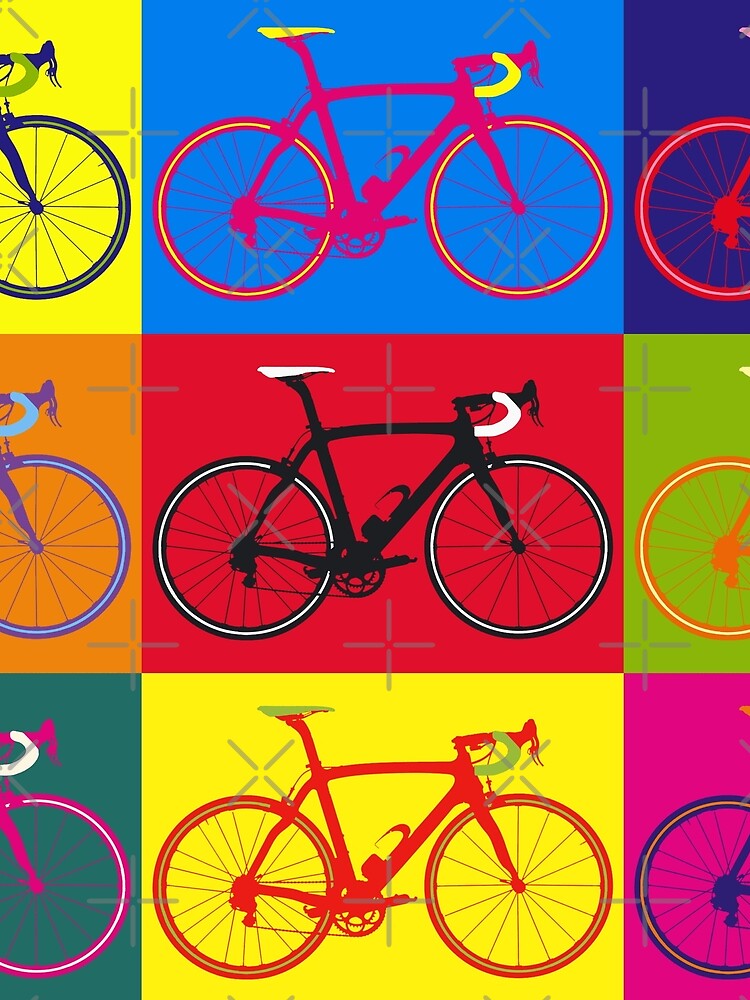 "Bike Andy Warhol Pop Art" Graphic TShirt by sher00 Redbubble